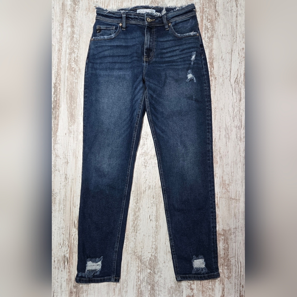 KanCan Dark Blue Distressed Skinny Jeans